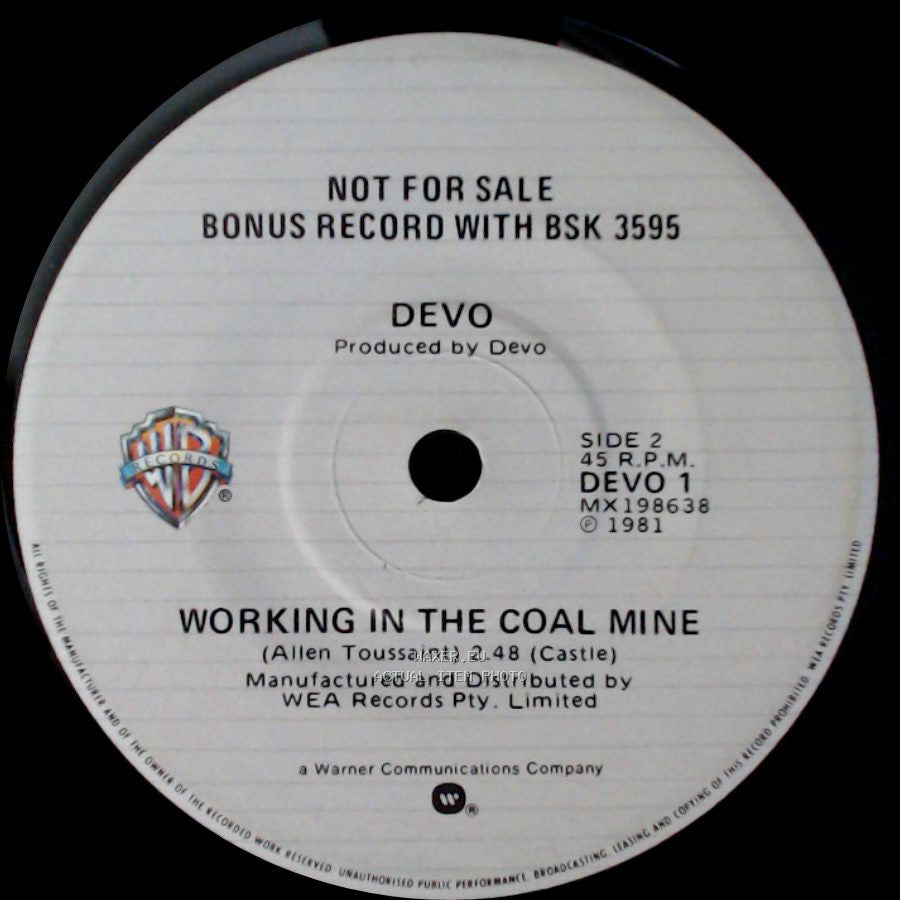 Devo - Working In The Coal Mine / Working In The Coal Mine side B