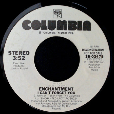 Enchantment - I Can't Forget You / I Can't Forget You side B