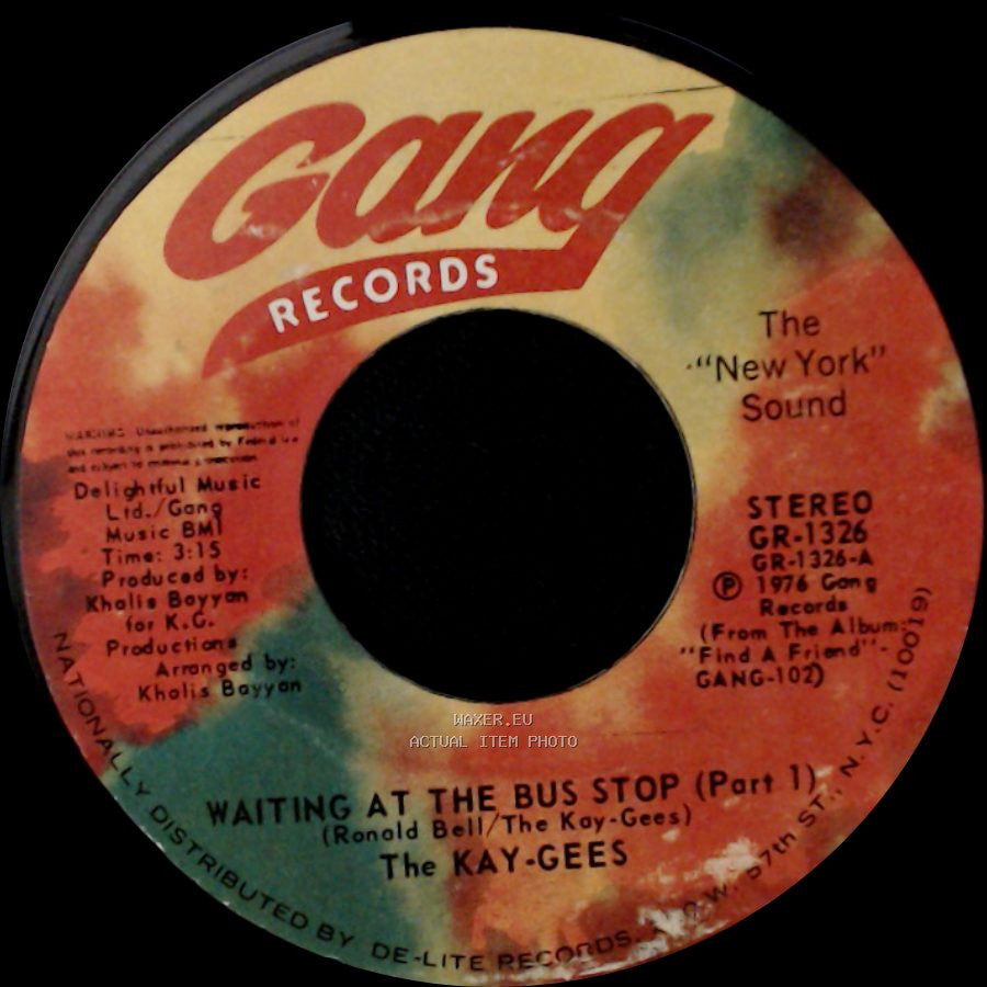 The Kay-Gees - Waiting At The Bus Stop (Part 1) / Waiting At The Bus Stop (Part 2) side A