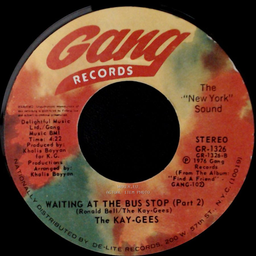 The Kay-Gees - Waiting At The Bus Stop (Part 1) / Waiting At The Bus Stop (Part 2) side B