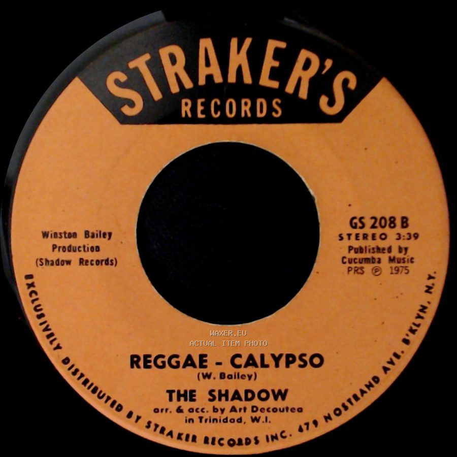 The Shadow - My Belief / Reggae - Calypso side B