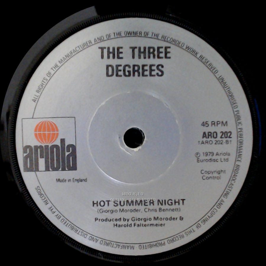 The Three Degrees - My Simple Heart / Hot Summer Night side B