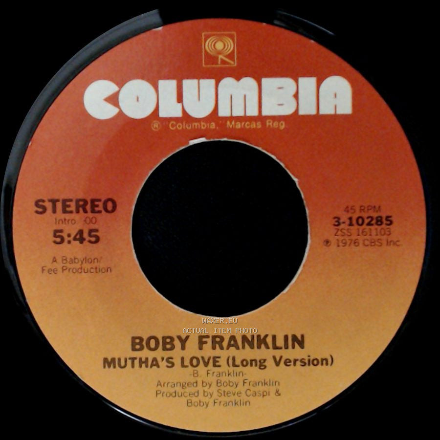 Boby Franklin - Mutha's Love (Long Version) / Mutha's Love side A