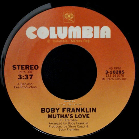 Boby Franklin - Mutha's Love (Long Version) / Mutha's Love side B