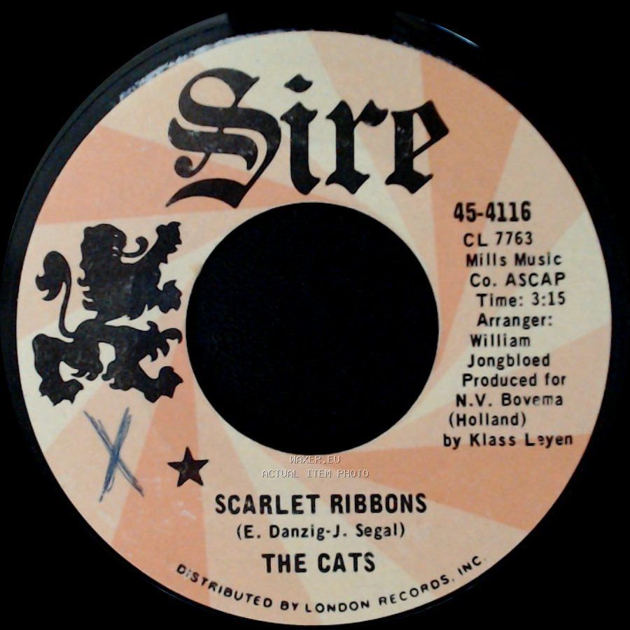 The Cats - Scarlet Ribbons / Blue Horizon side A