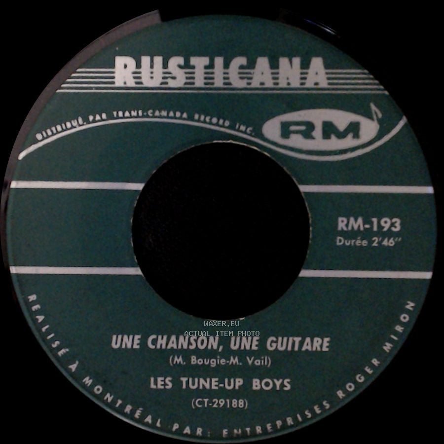 Les Tune-Up Boys - Je Veux Revoir Ma Mie / Une Chanson, Une Guitare side B