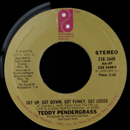Teddy Pendergrass - Get Up, Get Down, Get Funky, Get Loose / Close The Door side A