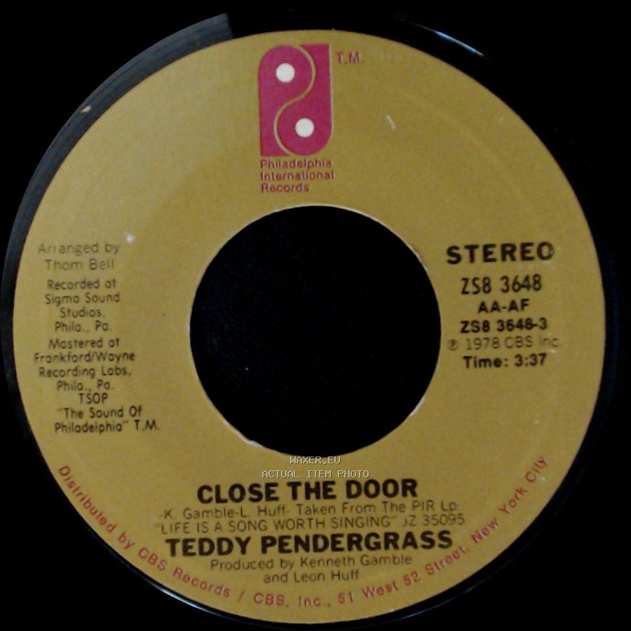 Teddy Pendergrass - Get Up, Get Down, Get Funky, Get Loose / Close The Door side B