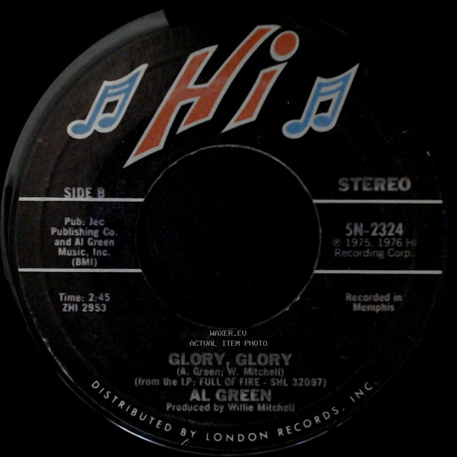 Al Green - Love And Happiness / Glory Glory side B