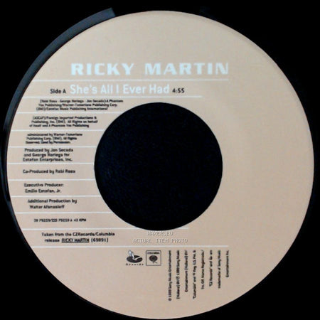 Ricky Martin - She's All I Ever Had / Bella (She's All I Ever Had) side A