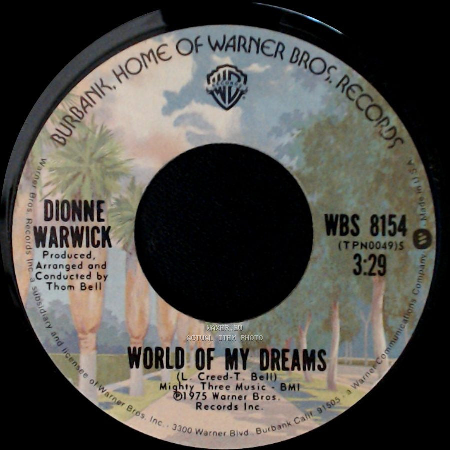 Dionne Warwick - Once You Hit The Road / World Of My Dreams side B