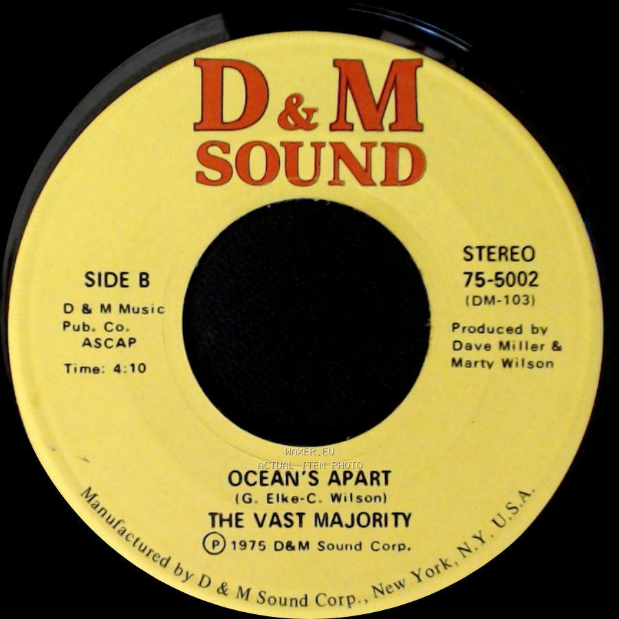 The Vast Majority - Love For Sale / Ocean's Apart side B