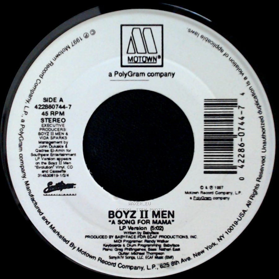 Boyz Ii Men - A Song For Mama / A Song For Mama side A
