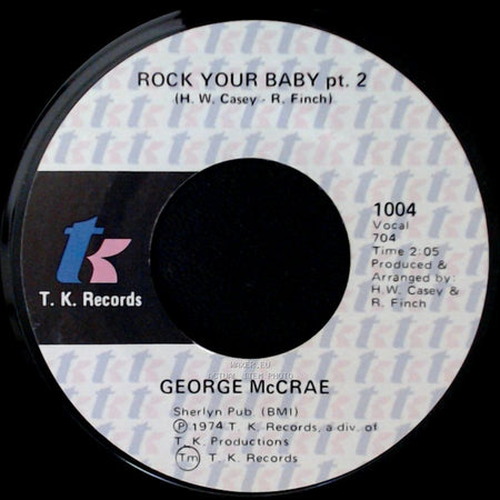 George Mccrae - Rock Your Baby / Rock Your Baby Pt. 2 side B