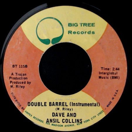Dave And Ansil Collins - Double Barrel (Instrumental) / Double Barrel side A