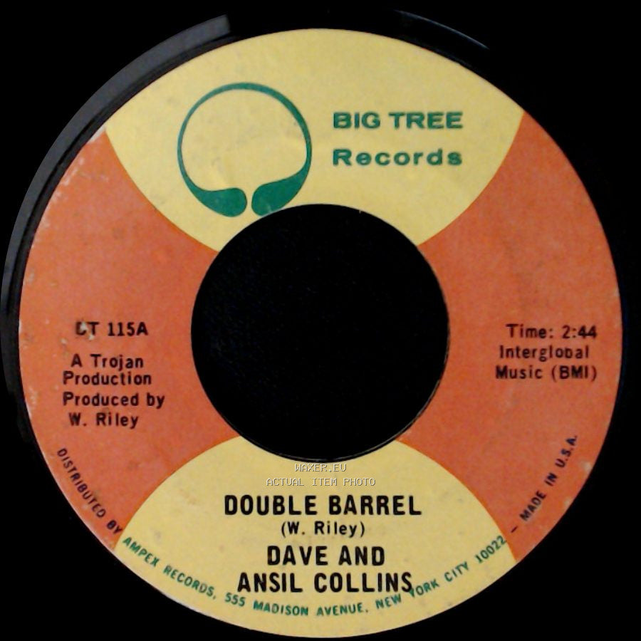 Dave And Ansil Collins - Double Barrel (Instrumental) / Double Barrel side B