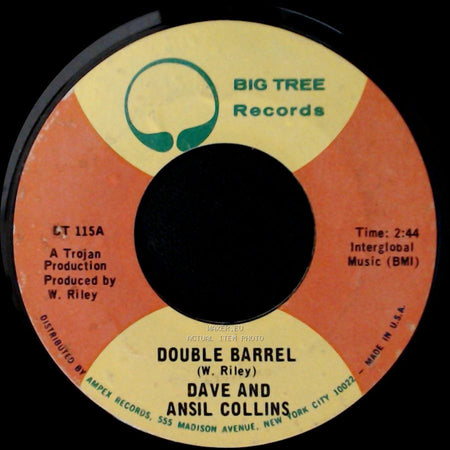 Dave And Ansil Collins - Double Barrel (Instrumental) / Double Barrel side B
