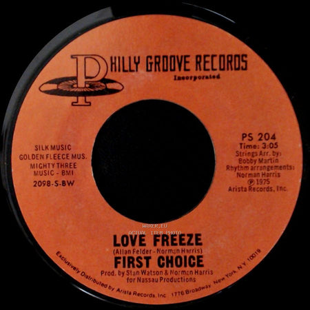 First Choice - Love Freeze / A Boy Named Junior side A