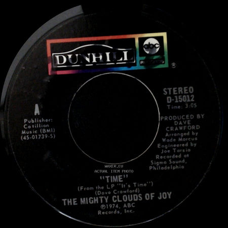 The Mighty Clouds Of Joy - (You Think) You're Doin' It On Your Own / "Time" side B