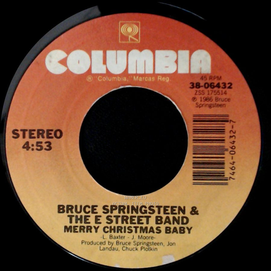 Bruce Springsteen & The E Street Band - War / Merry Christmas Baby side B
