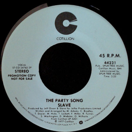 Slave - The Party Song / The Party Song side A