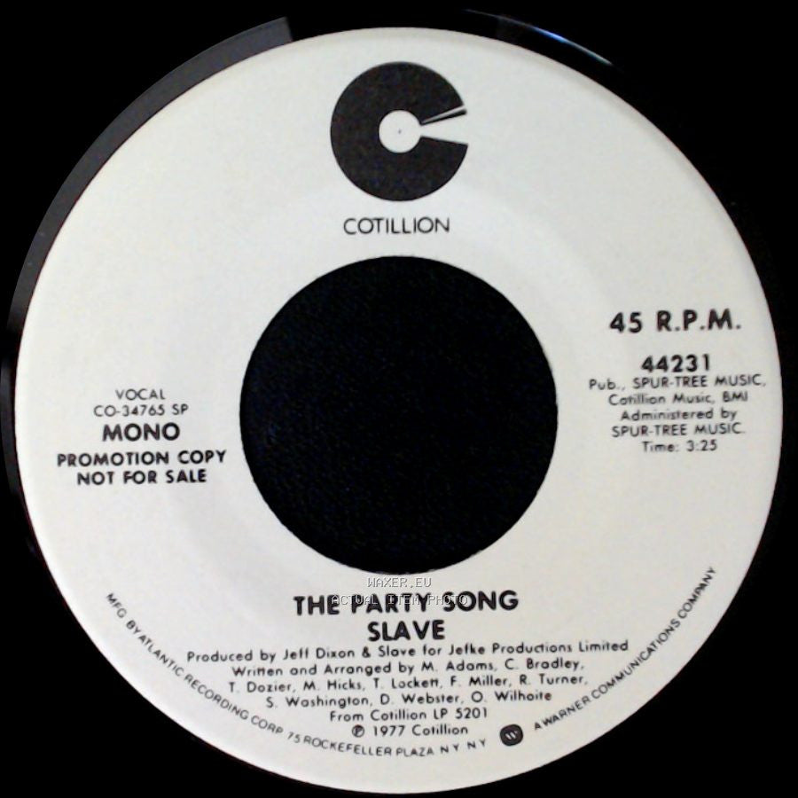 Slave - The Party Song / The Party Song side B