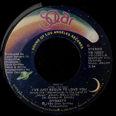 Dynasty - I've Just Begun To Love You / When You Feel Like Giving Love (Dial My Number) side A