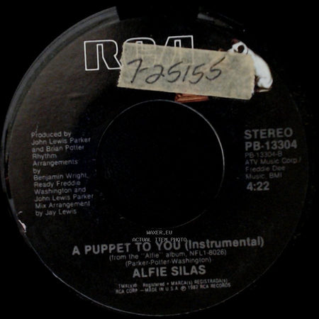 Alfie Silas - A Puppet To You (Instrumental) / A Puppet To You side A