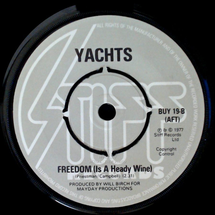 Yachts - Freedom (Is A Heady Wine) / Suffice To Say side A