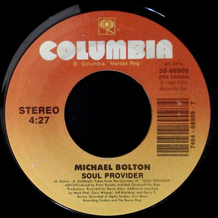 Michael Bolton - Soul Provider / The Hunger side A