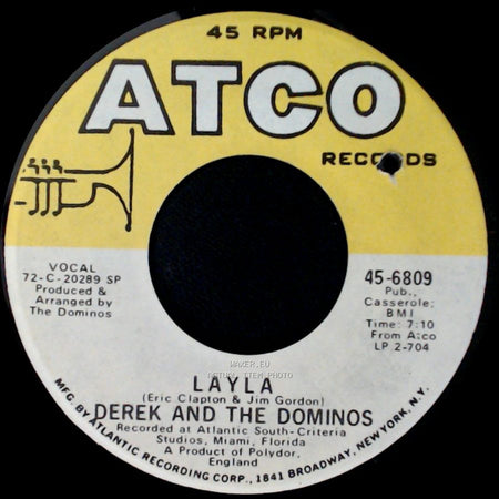 Derek And The Dominos - I Am Yours / Layla side B