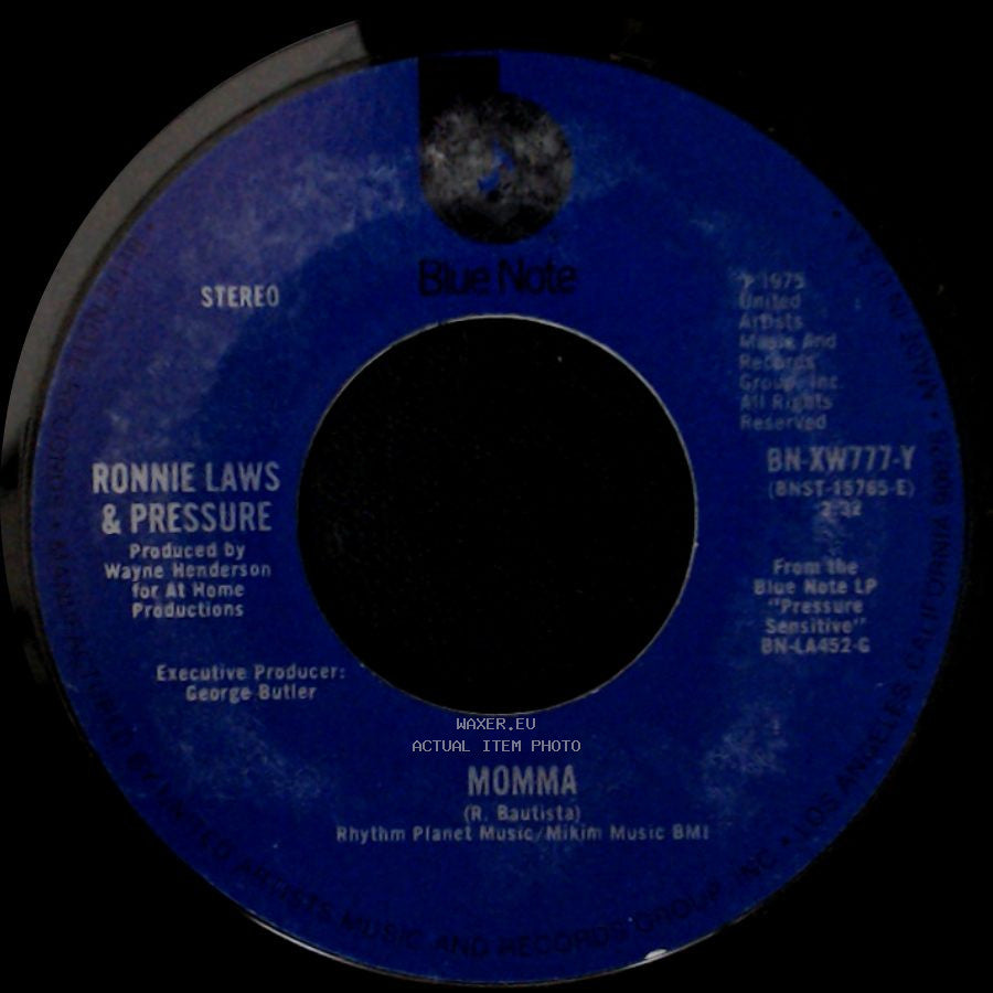 Ronnie Laws & Pressure - Momma / Mis' Mary's Place side A