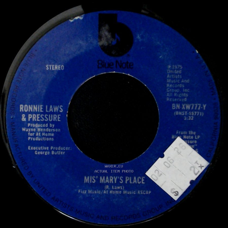 Ronnie Laws & Pressure - Momma / Mis' Mary's Place side B