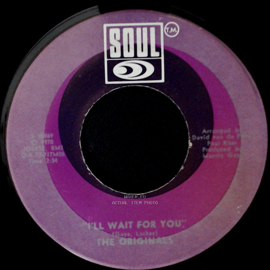The Originals - The Bells / I'll Wait For You side B