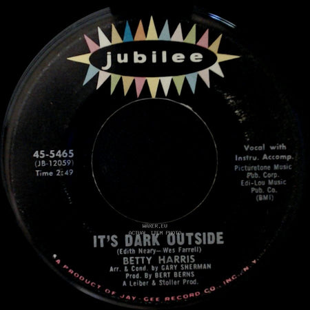 Betty Harris - It's Dark Outside / His Kiss side A