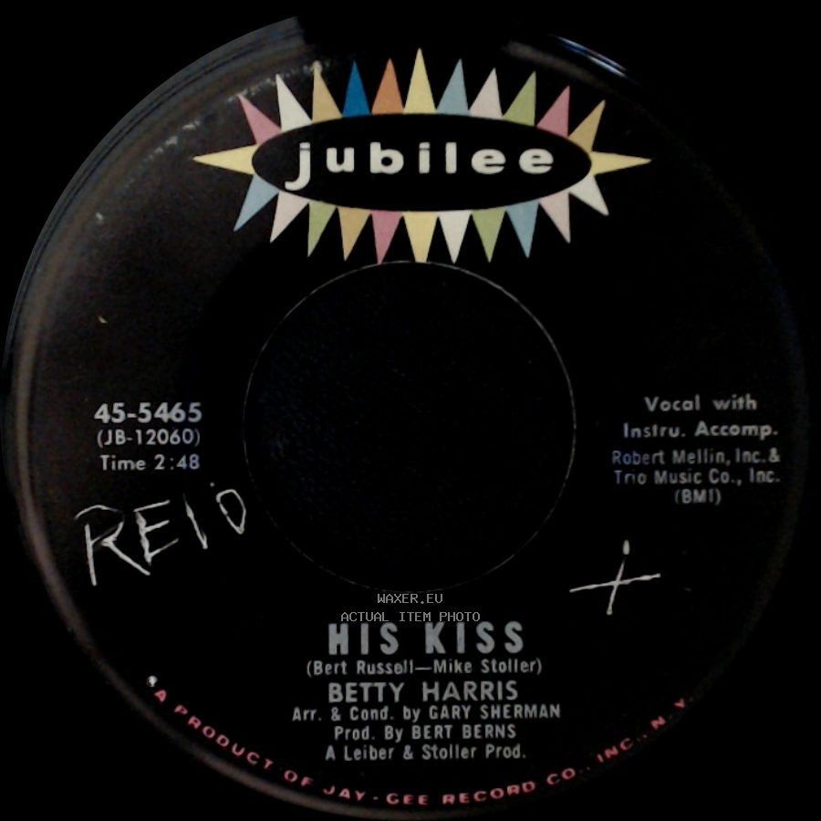 Betty Harris - It's Dark Outside / His Kiss side B