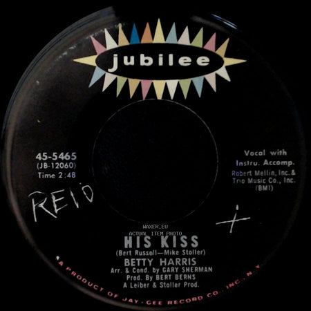Betty Harris - It's Dark Outside / His Kiss side B