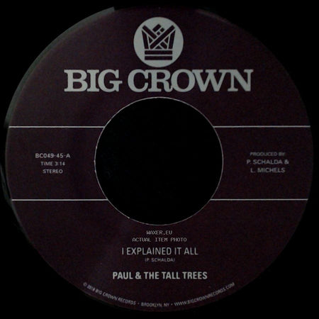 Paul & The Tall Trees / Mattison - I Explained It All / Watch Out side A