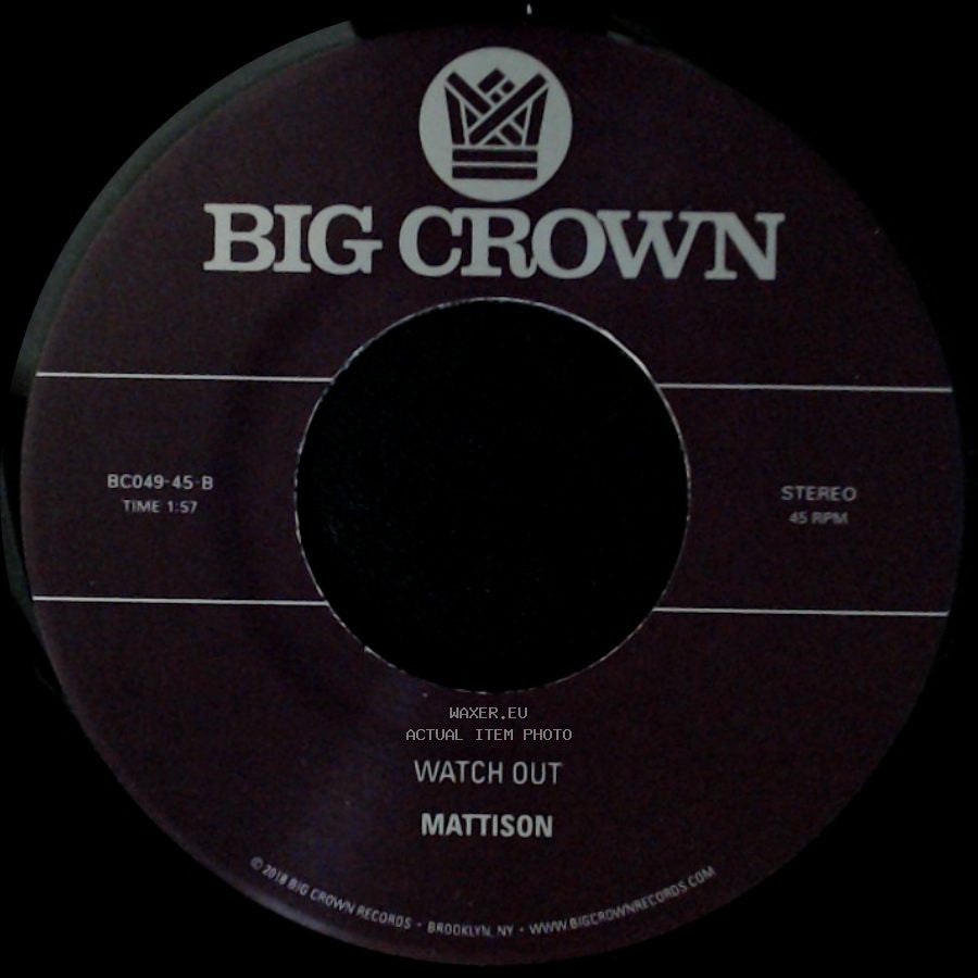 Paul & The Tall Trees / Mattison - I Explained It All / Watch Out side B
