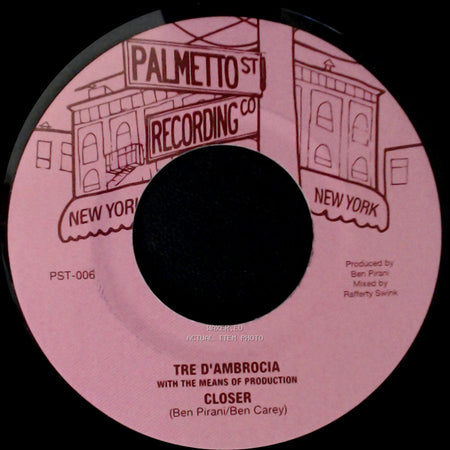 Tre D'ambrocia With The Means Of Production - Closer / Love Is Gonna Let You Down side A