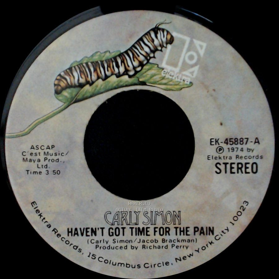 Carly Simon - Mind On My Man / Haven't Got Time For The Pain side B
