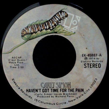 Carly Simon - Mind On My Man / Haven't Got Time For The Pain side B