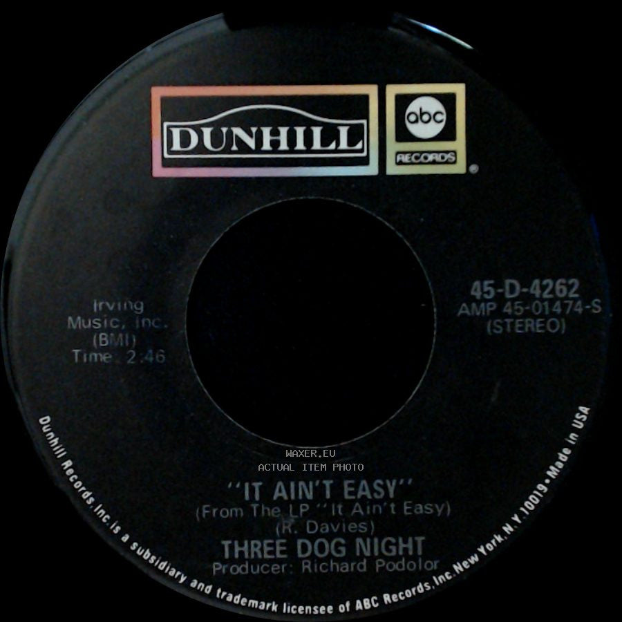 Three Dog Night - One Man Band / It Ain't Easy side B