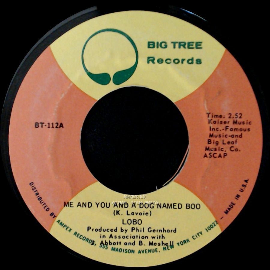 Lobo - Walk Away From It All / Me And You And A Dog Named Boo side B