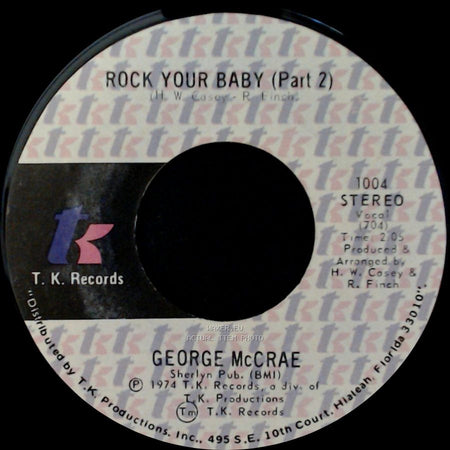 George Mccrae - Rock Your Baby / Rock Your Baby Pt. 2 side A