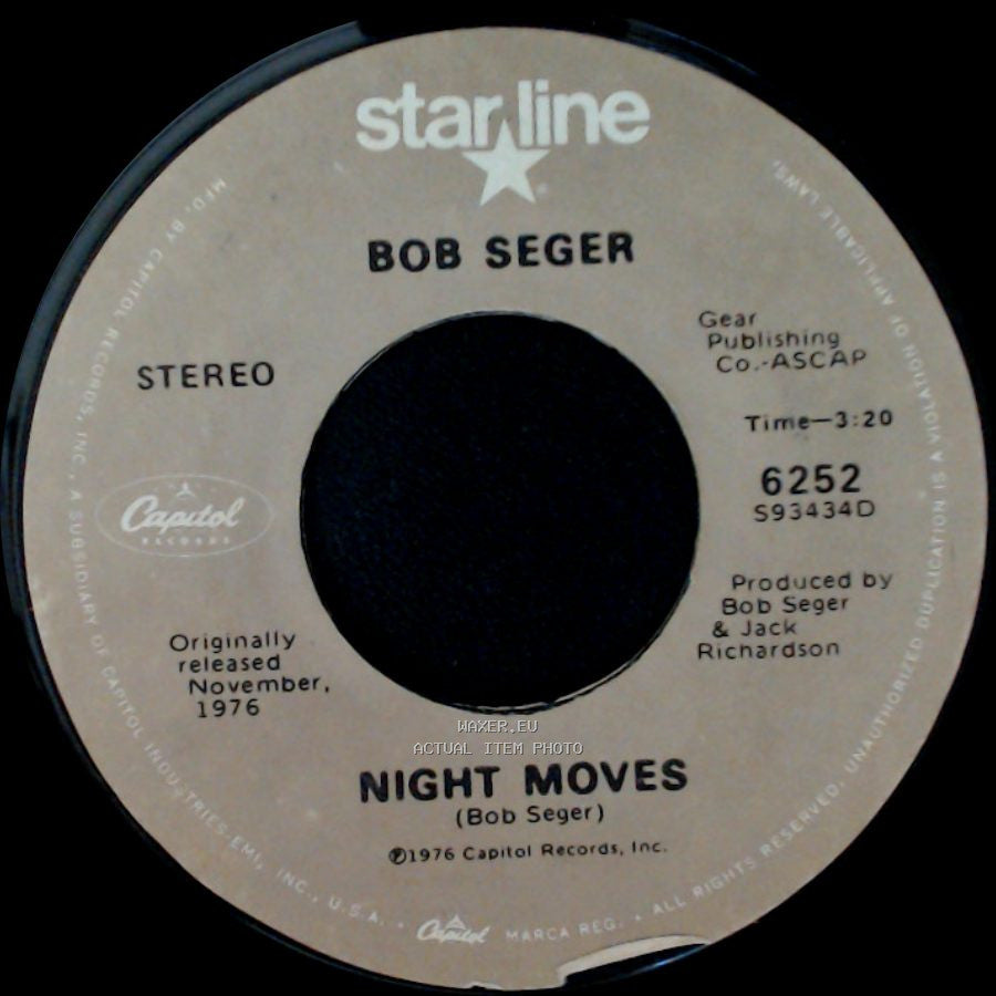 Bob Seger - Mainstreet / Night Moves side B