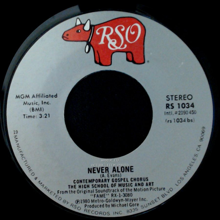 Irene Cara / Contemporary Gospel Chorus, The High School Of Music And Art - Fame / Never Alone side B