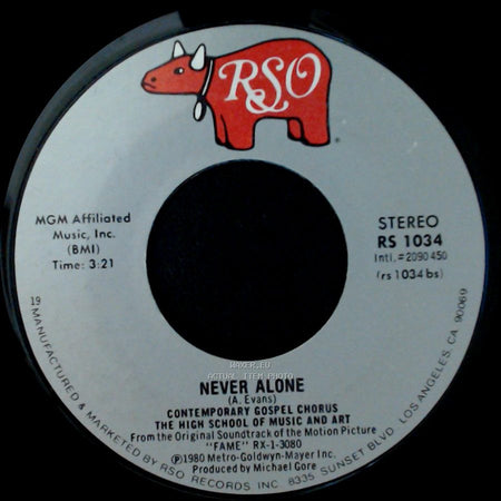 Irene Cara / Contemporary Gospel Chorus, The High School Of Music And Art - Fame / Never Alone side B