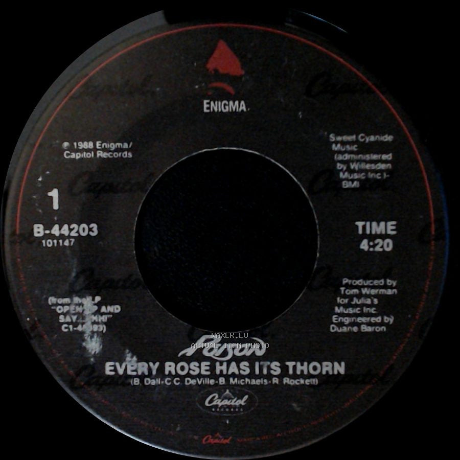 Poison - Every Rose Has Its Thorn / Livin' For The Minute side A