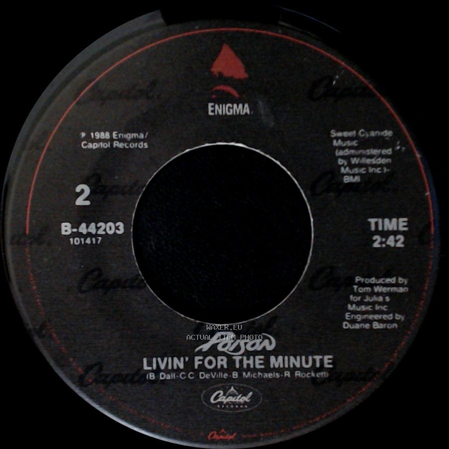 Poison - Every Rose Has Its Thorn / Livin' For The Minute side B